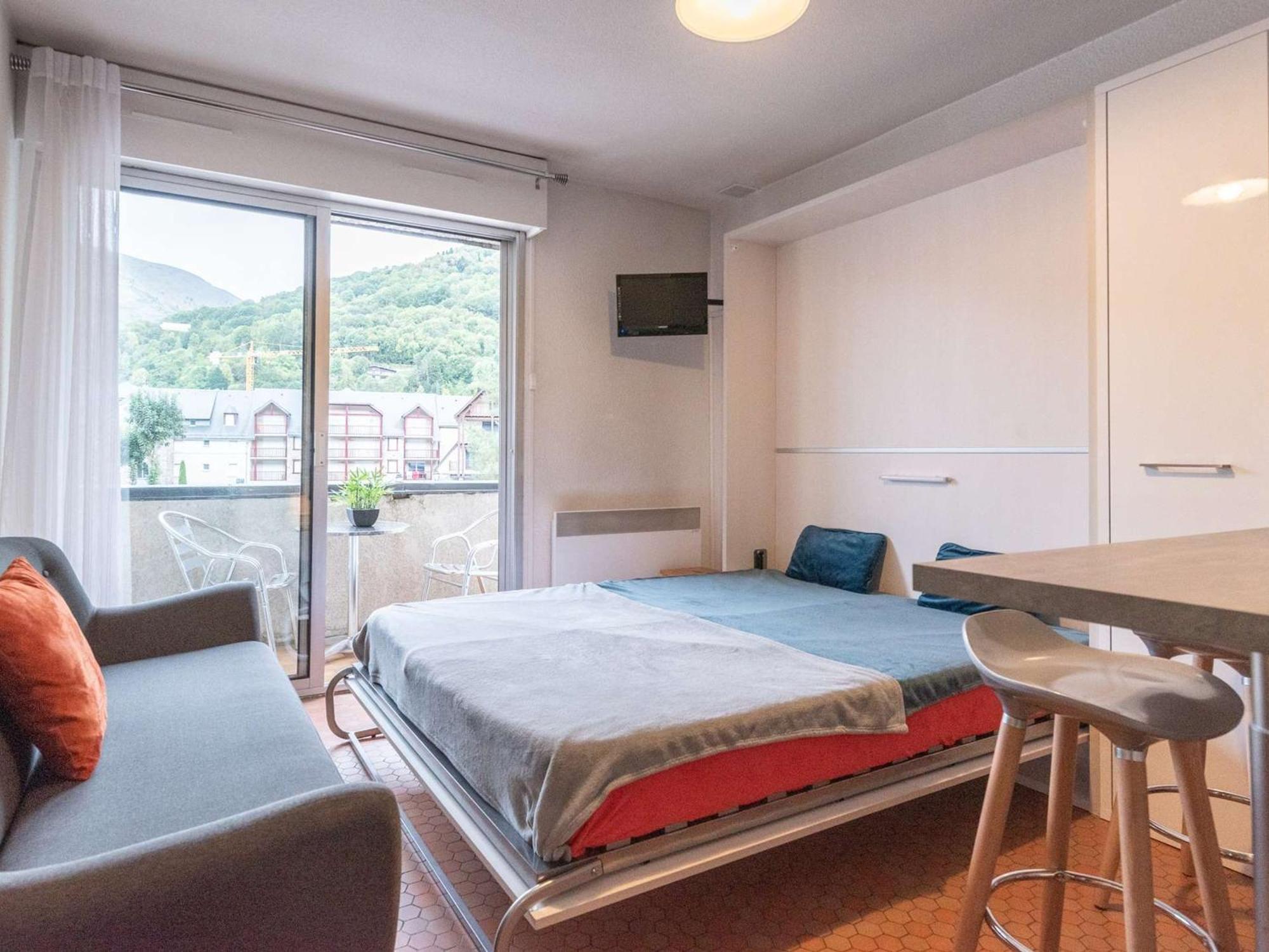 Charmant Studio Cabine 4 Pers. Avec Balcon, Proche Centre Et Thermes A Saint-Lary-Soulan - Fr-1-296-231 Eksteriør bilde